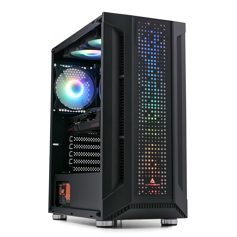 PC Gaming ZMEU Pro, Intel i5-10400F 2.9GHz, 16GB DDR4, 500GB SSD, RTX 3050 6GB GDDR6, Iluminare RGB