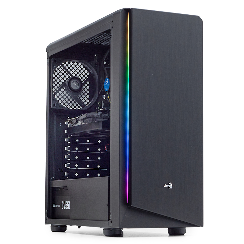 PC Gaming ZMEU Extra, Intel i5-10400F 2.9GHz, 8GB DDR4, 500GB SSD, GTX 1650 4GB GDDR6, Iluminare RGB