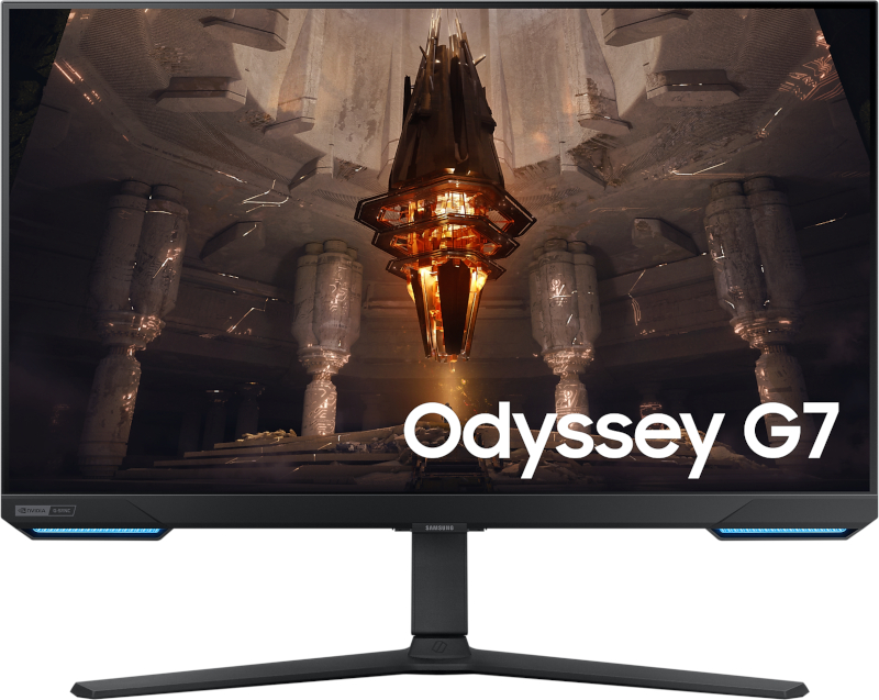 Monitor LED Samsung Gaming Odyssey G7 LS32BG700EUXEN Smart 32 inch UHD IPS 1 ms 144 Hz HDR G-Sync Compatible & FreeSync Premium Pro
